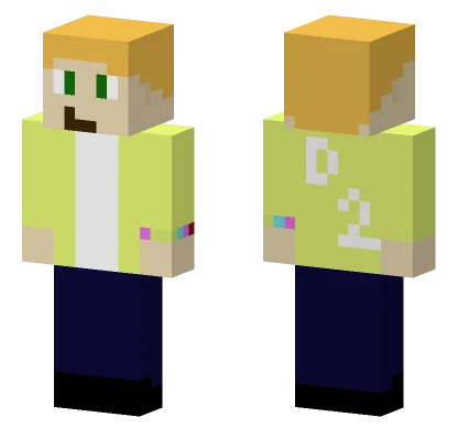 Dollydidi2 Yellow Hoodie Minecraft skin