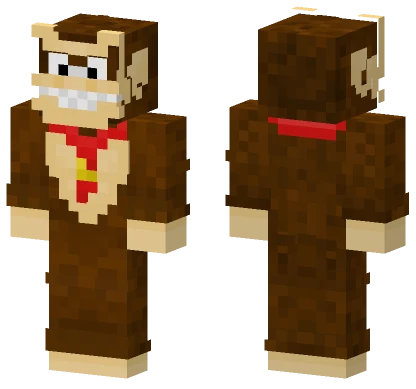 Donkey Kong Minecraft skin