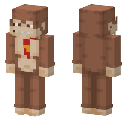 Donkey Kong Minecraft skin
