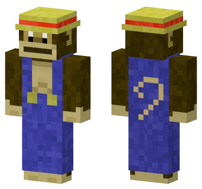 Donkey Kong Minecraft skin