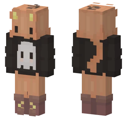 Dos The Pumpkin Cat Minecraft skin