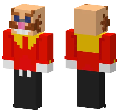 Dr Eggman Classic Minecraft skin