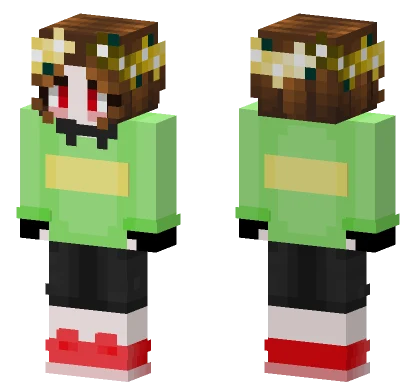 Dr W Flower Crown Minecraft skin