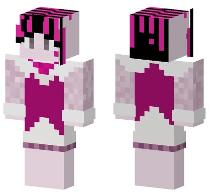 Draculaura Pink Hair Minecraft skin