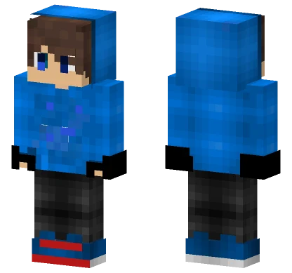 Dragonplane999 Blue Hoodie Minecraft skin