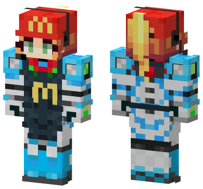 Dread Samus McDonalds Employee Minecraft skin