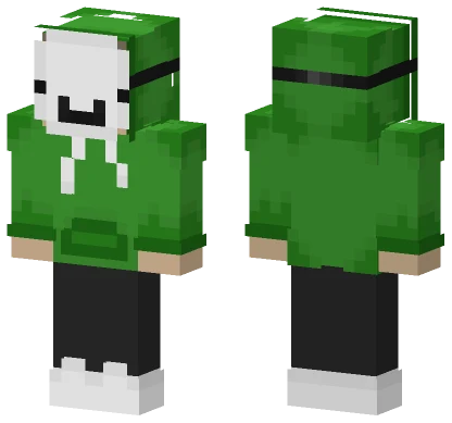 Dream Green Hoodie Minecraft skin