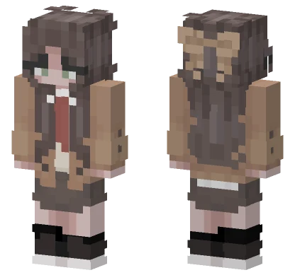Dretroot School With Bow Minecraft skin