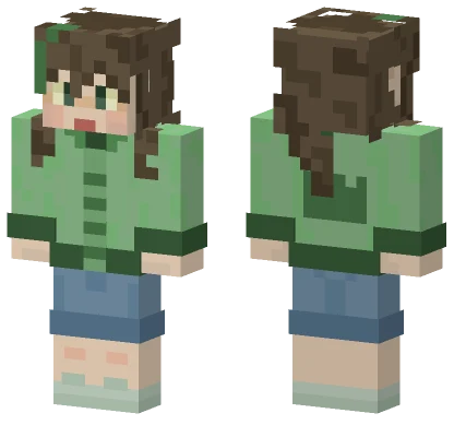 Drk Grn Girl Minecraft skin