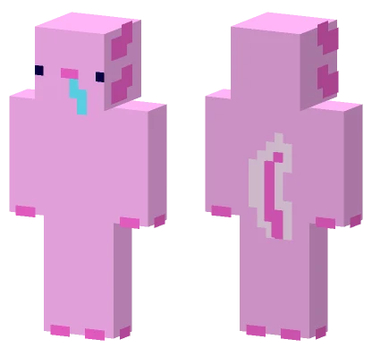 Drooling Axolotl Minecraft skin