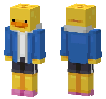 Duck Became Sans Minecraft skin