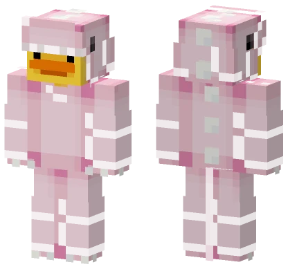 Duck Dino Pink Minecraft skin