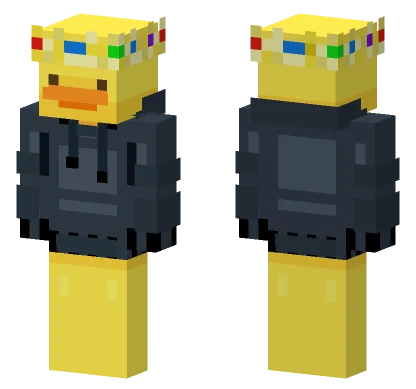 Duck with Black Sweater Minecraft skin