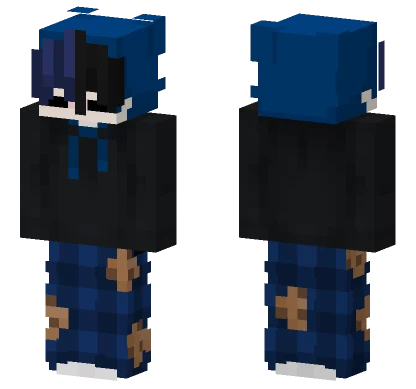 Dumarox Blue Plaid Minecraft skin