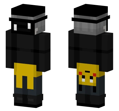 Dusk With Pikachu Hoodie Minecraft skin