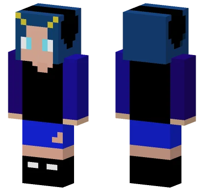 Dyed Hair Girl Minecraft skin