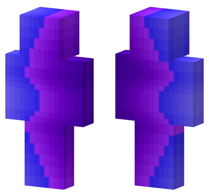 Dynamic Blob Blue X Purple Minecraft skin