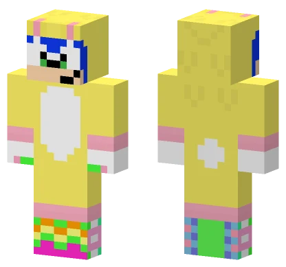 Easter Sonic Minecraft skin