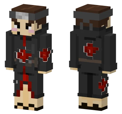 Ebanouo Akatsuki Cloak Minecraft skin