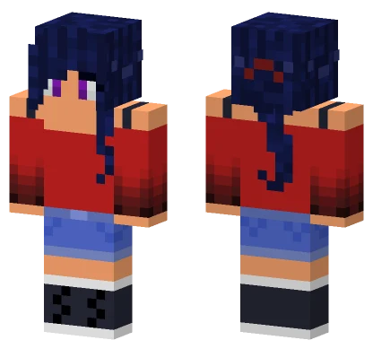 Echo77079 Blue And Red Outfit Minecraft skin