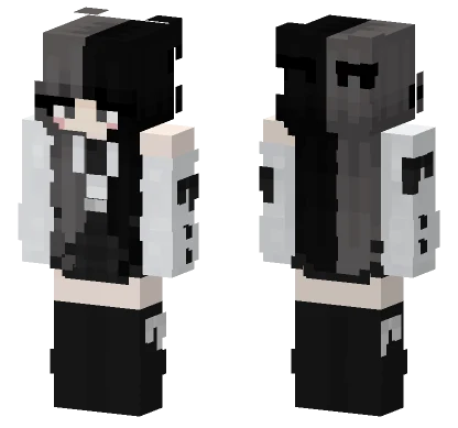 Eddiitti Black and White Minecraft skin