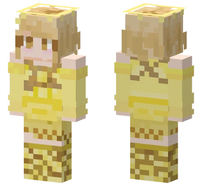Eden Yellow Dress Minecraft skin