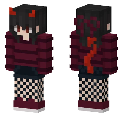 Edgy Demon Gal Minecraft skin