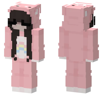Egirl Carebear Minecraft skin