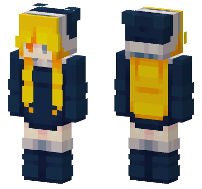 Electricity Girl Minecraft skin