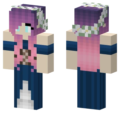 Elf Girl Steve Minecraft skin