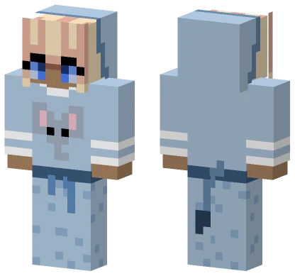 Ellie Blue Pajamas Minecraft skin