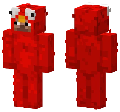 Elmo Steve Onesie Minecraft skin