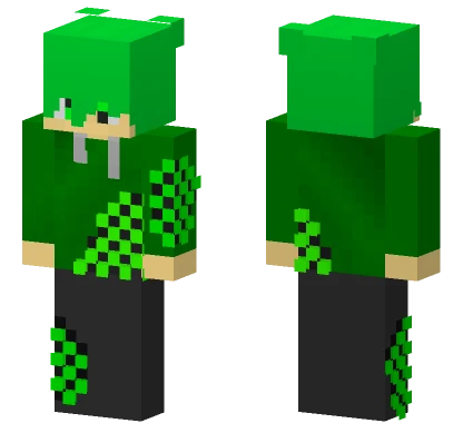 Emerald Green Hoodie Minecraft skin