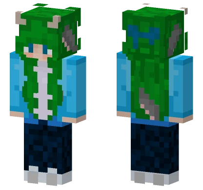 Emerald Sheep Girl Minecraft skin