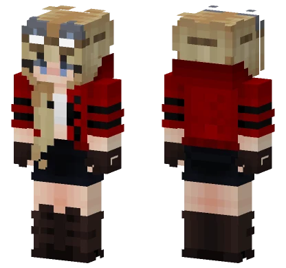 Emi Cubito x Roier y Cell Minecraft skin