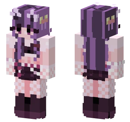 Emo Cat Girl Minecraft skin