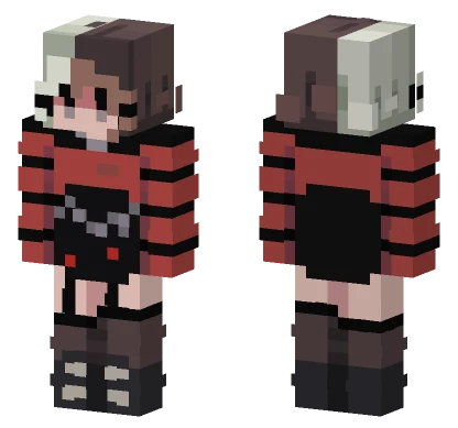 Emo Girl In Emo World Minecraft skin