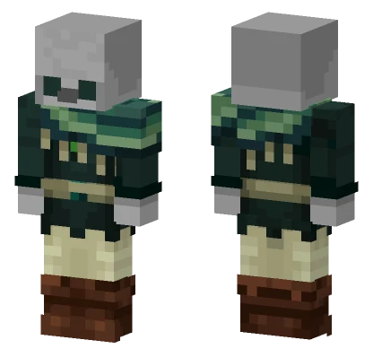 Ender Mage Gloveless Illager Minecraft skin