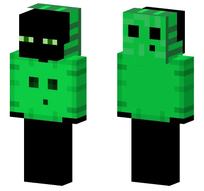 Enderman In Slime Hoodie Minecraft skin