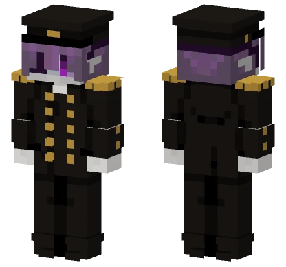 Endo Black Uniform Minecraft skin
