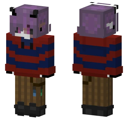 Endo Blue And Red Sweater Minecraft skin