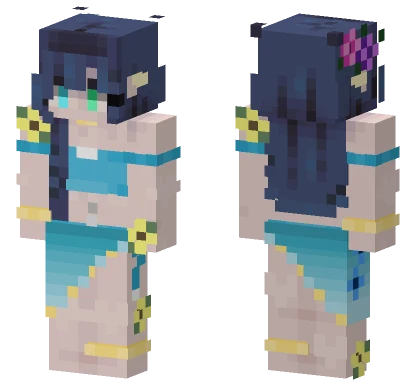 Envy Summer Beach Girl Minecraft skin