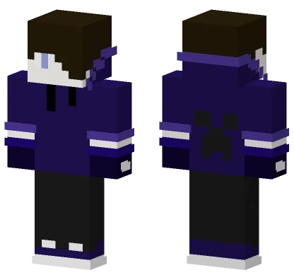 Epic Gamer But Purple Minecraft skin