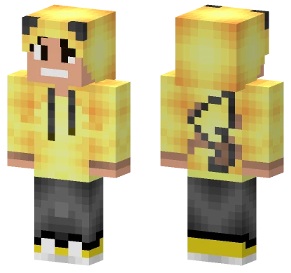 Eu Pikachu Minecraft skin