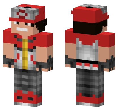Eu Treinador Pokemon Minecraft skin