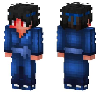 Evourai Blue Samurai Minecraft skin