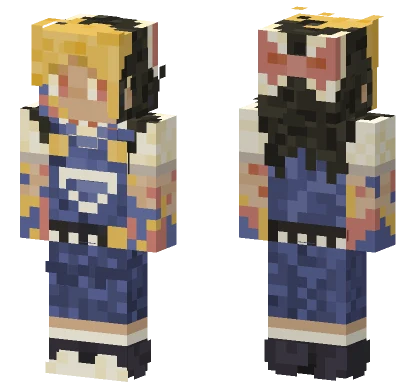 Eyestrain Blue Outfit Minecraft skin