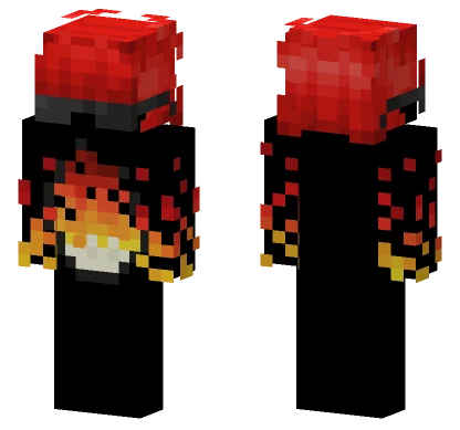F1r3y Fire Boy Minecraft skin
