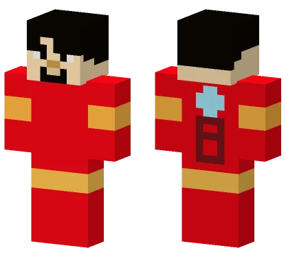 Fake Iron Man Mask Off Minecraft skin