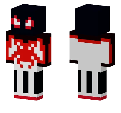 Fake Miles Morales Track Minecraft skin